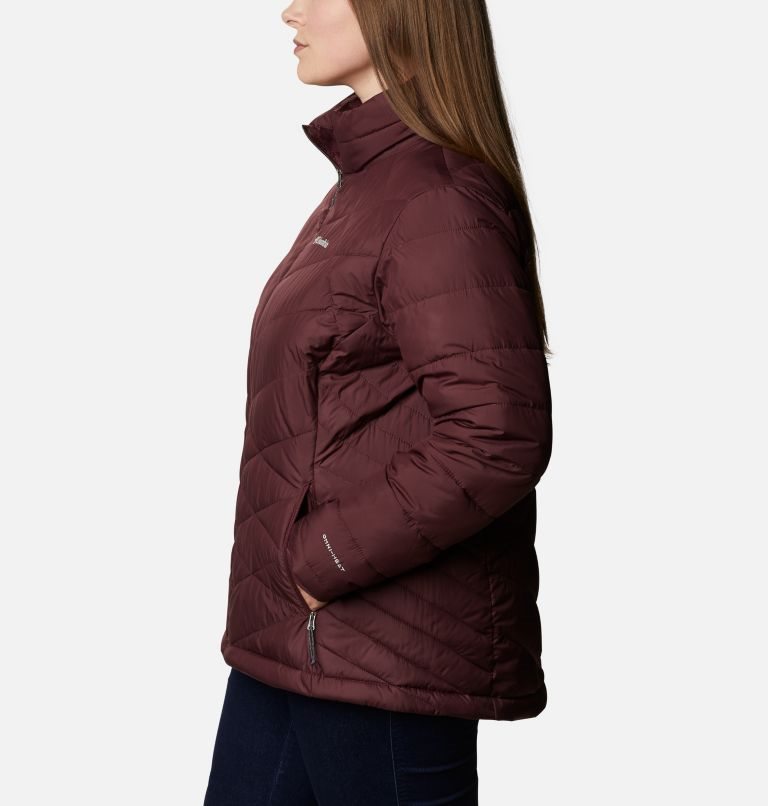 Women's Columbia Heavenly Jackets Burgundy | Plus Size CA-DA18L